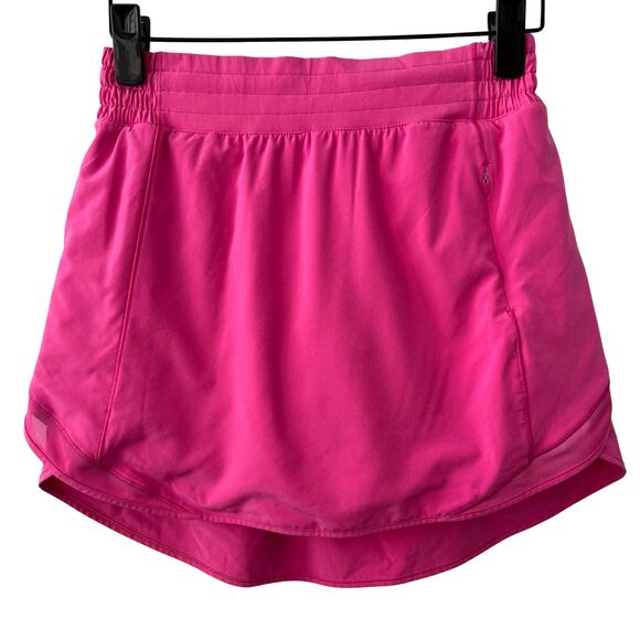 Lululemon Hotty Hot High-Rise Skirt in Sonic Pink Size 2 Athleisure Tennis Skort - Picture 3 of 10